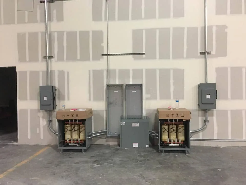 Commercial warehouse and bank-scale electrical lighting