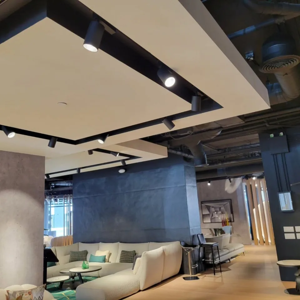 Retail track lighting installation Fremont Bay Area