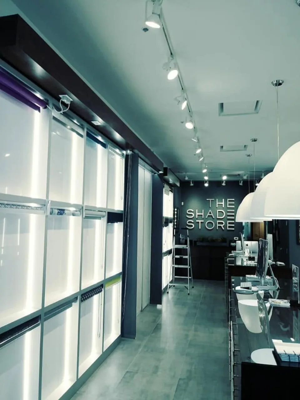 The Shade Store track lighting installation Bay Area